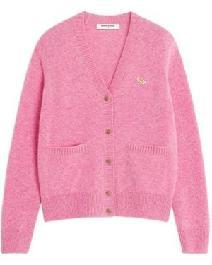 Maison Kitsuné Baby Fox Vest Met Zak - Roze