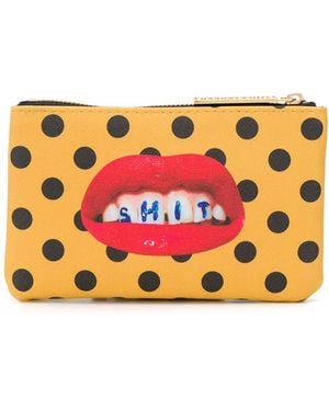 Seletti Gepunktete Kosmetiktasche - Orange