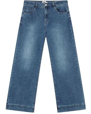 B+ AB Jeans Met Gevlochten Detail - Blauw