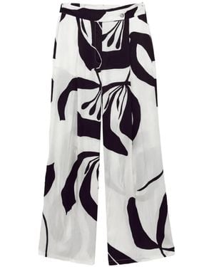 Alpha Studio Print Pants - White