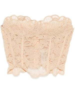 Ermanno Scervino Lace Corset Top - Natural