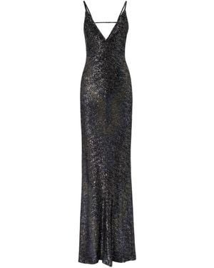 Missoni Long Dégradé Knit Dress With Sequins - White