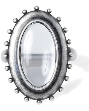 Ann Demeulemeester Tida Oval Ring - Gray