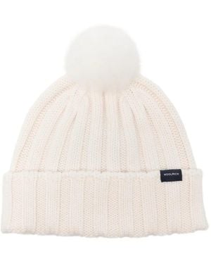 Woolrich Gorro Con Pompón - Blanco