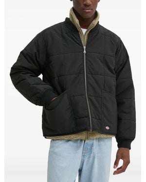 Dickies Gesteppte Jacke mit Reißverschluss - Schwarz