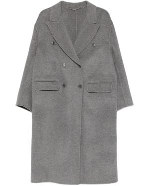 Ermanno Scervino Double-Breasted Pocket Coat - Grey