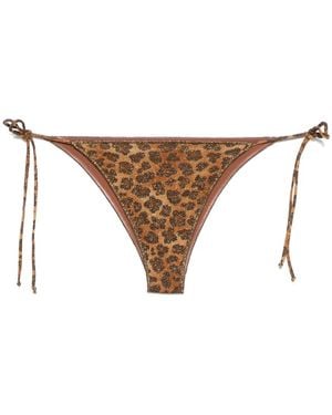 Mc2 Saint Barth Bikinihöschen Mit Mit Leoparden-Print - Natur