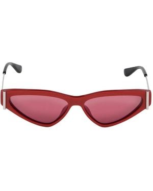 McQueen T-Bar Cat-Eye Frame Sunglasses - Pink
