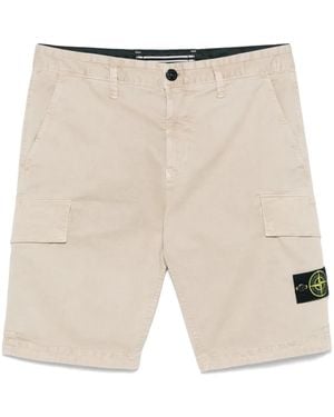 Stone Island Compass Badge Shorts - Natural