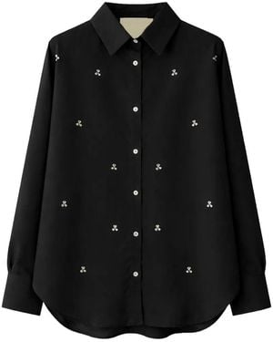 A PAPER KID Cotton Shirt - Black