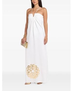 Themis Z Galatea Graphic-Print Maxi Dress - White