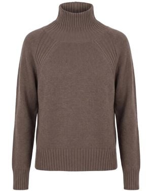 Dondup Roll-Neck Raglan-Sleeve Sweater - Brown