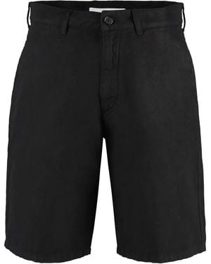 Department 5 Logo-Patch Bermuda Shorts - Black