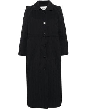 Henrik Vibskov Long Bind Quilted Coat - Black