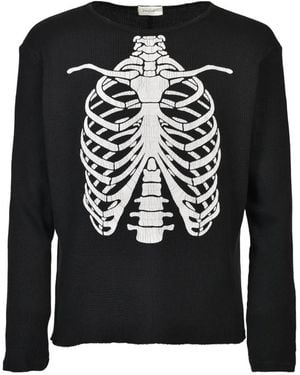 Second/Layer Zero Thermal Skeleton-Print T-Shirt - Black