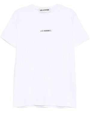 Les Hommes Logo-Detail T-Shirt - White