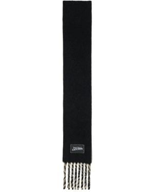 Jean Paul Gaultier Fringed Scarf - Black