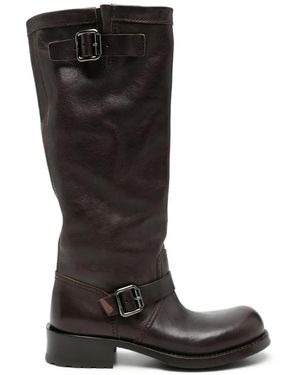 Prada Botas Con Detalle De Hebilla - Negro