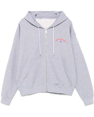 Off-White c/o Virgil Abloh Logo-Print Hoodie - White