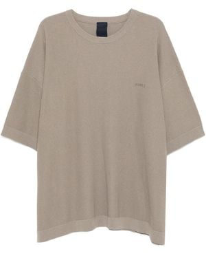 Juun.J T-Shirt À Logo Brodé - Neutre