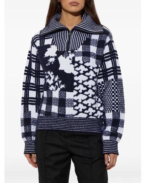 Loewe X Cosima Von Bonin Zip-Up Sweater - Blue