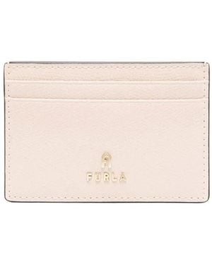 Furla Leather Logo Lettering Cardholder - Pink