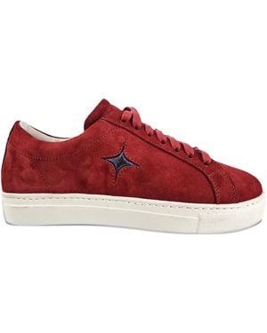 Madison Maison Star Suede Trainers - Red