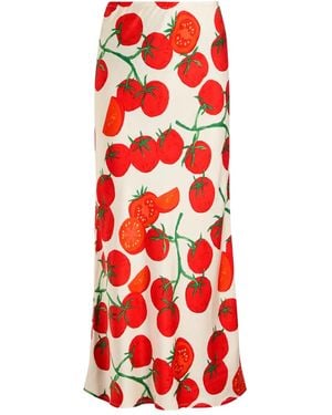 Never Fully Dressed Mini-Rok Met Tomatenprint - Rood