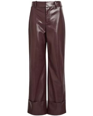 Alice + Olivia Alexander Wide-Leg Trousers - Purple