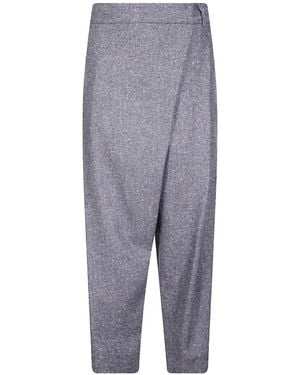 Alberto Biani Wrap-Design Pants - Gray