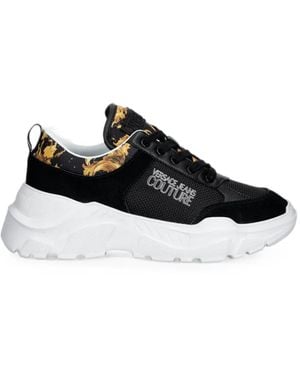 Versace Jeans Couture Lace-Up Sneakers - Black