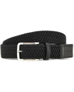 Hogan Braided Belt - Black