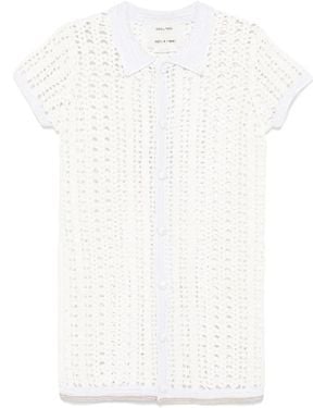 forte_forte Cablé Lux Handmade Crochet Dress Clothing - White