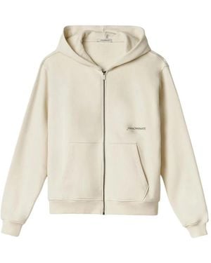 hinnominate Zip-Up Logo-Print Hoodie - Natural
