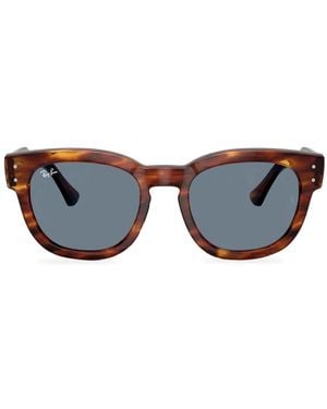 Ray-Ban Zonnebril Met Rond Montuur - Blauw