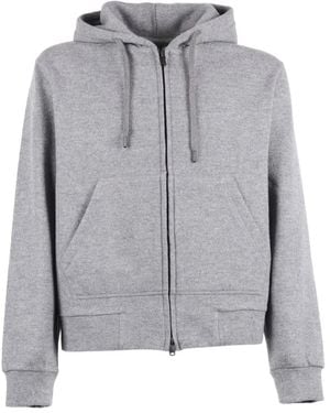 Circolo 1901 Wool Zip-Up Hoodie - Grey