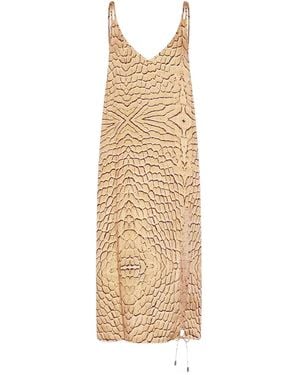 One Teaspoon Delusionsnake-Print Midi Dress - Natural