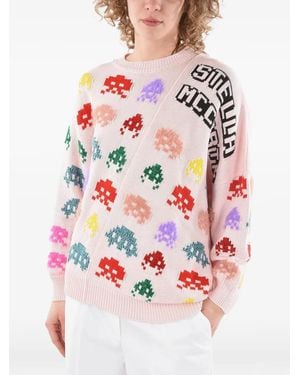 Stella McCartney Embroidered Asymmetric Jumper - Grey