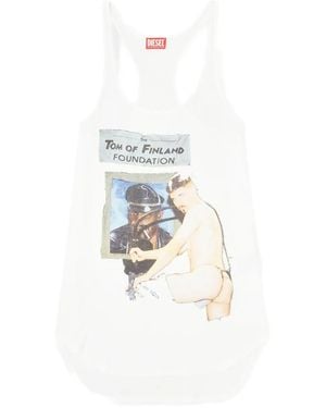 DIESEL X Tom Of Finland Foundation Pr-T-Shanry-Tom Vest - White