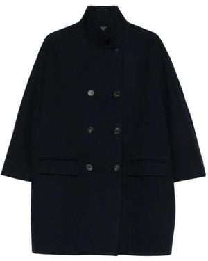 Alberto Biani Double-Breasted Coat - Blue