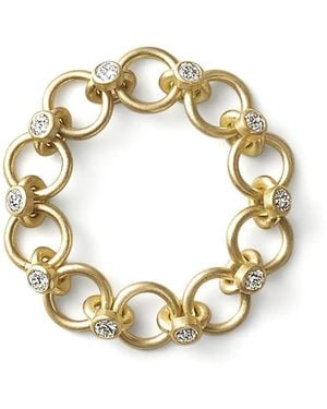 Shihara 18Kt Gelbgoldring Mit Diamanten - Mettallic