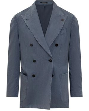 Gabriele Pasini Double-Breasted Blazer - Blue