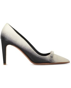 Red(V) Bow-Detail Ombré Pumps - White