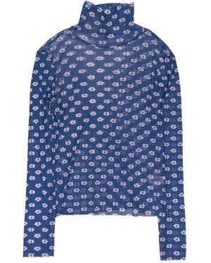 CALLIPYGIAN Jersey Con Estampado Floral - Azul