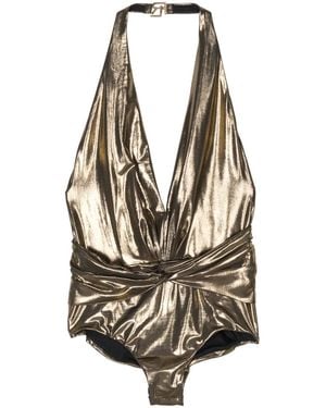 Ralph Lauren Draped Halterneck Body - White