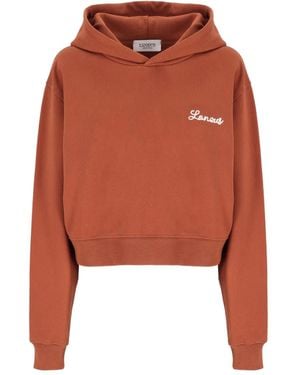 Laneus Embroidered-logo Hoodie - オレンジ