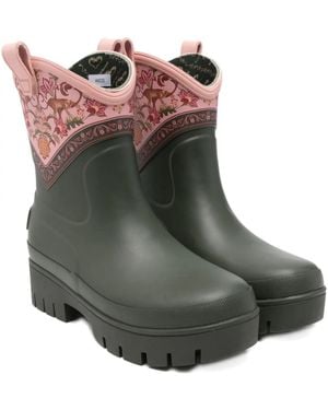 Barbour X Farm Rio Thais Rain Boots - Brown