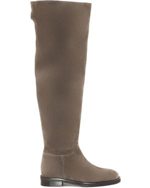 Roberto Festa Suede Side-Zip Boots - Brown