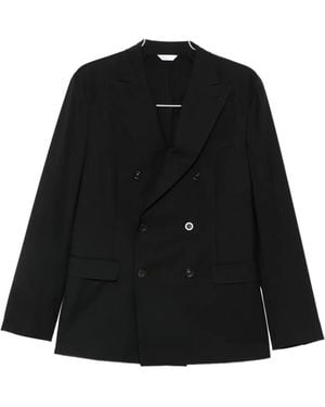 Boglioli K Jacket Double-Breasted Suit - Black