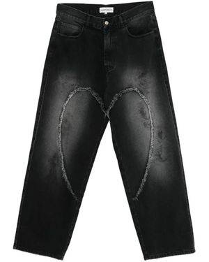 Carne Bollente Love Trousers Get Naughty Loose-Fit Jeans - Grey